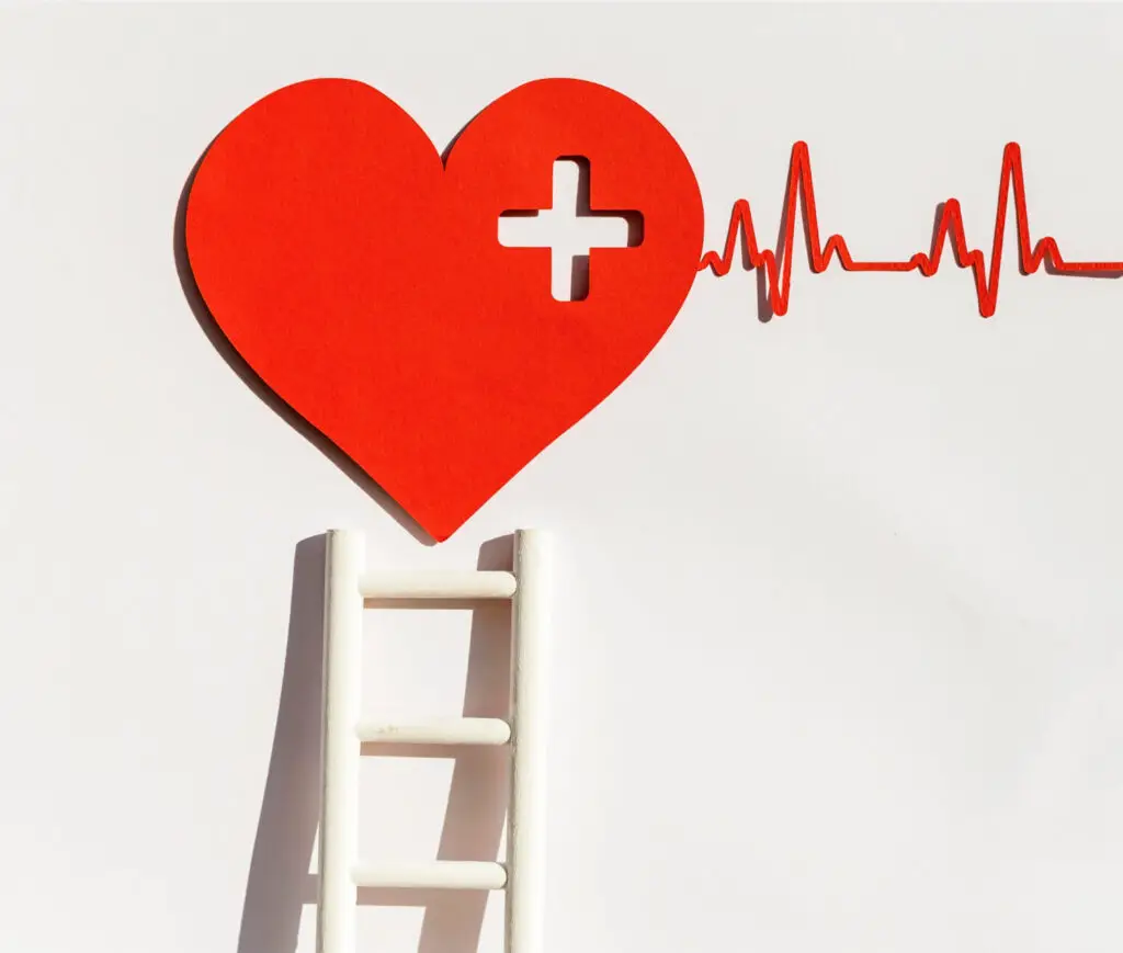 A healthy heart due to skilled healthcare